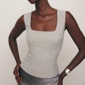 Reformation Gabby Top Natural - Size 2